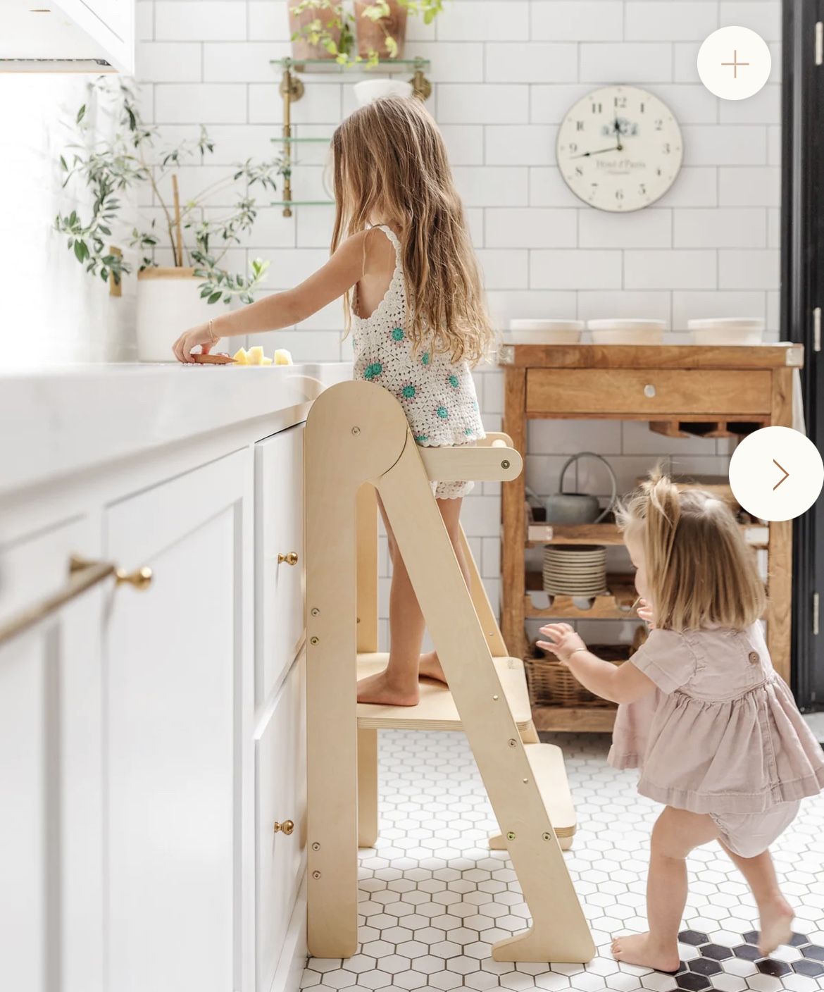 *NEW* Mini Chef Foldable by Piccalio® | Montessori Toddler Helper Tower | Safety Stool | Educational Platform Tower | Toddler Kitchen Step Stool