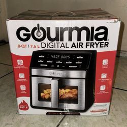 Gourmia Digital 8 qt Air Fryer, Black - Window, Light