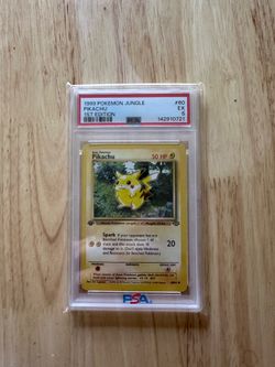 POKEMON JUNGLE PIKACHU 1ST EDITION #60 PSA 5