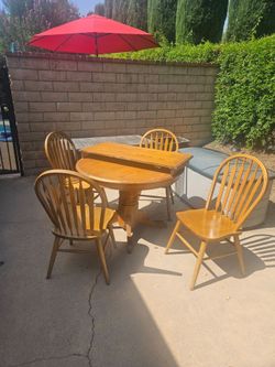 Table and chairs