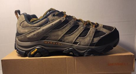 Merrell Men's Moab 3 Wide Width Low Walnut Hiking Boots Size 12