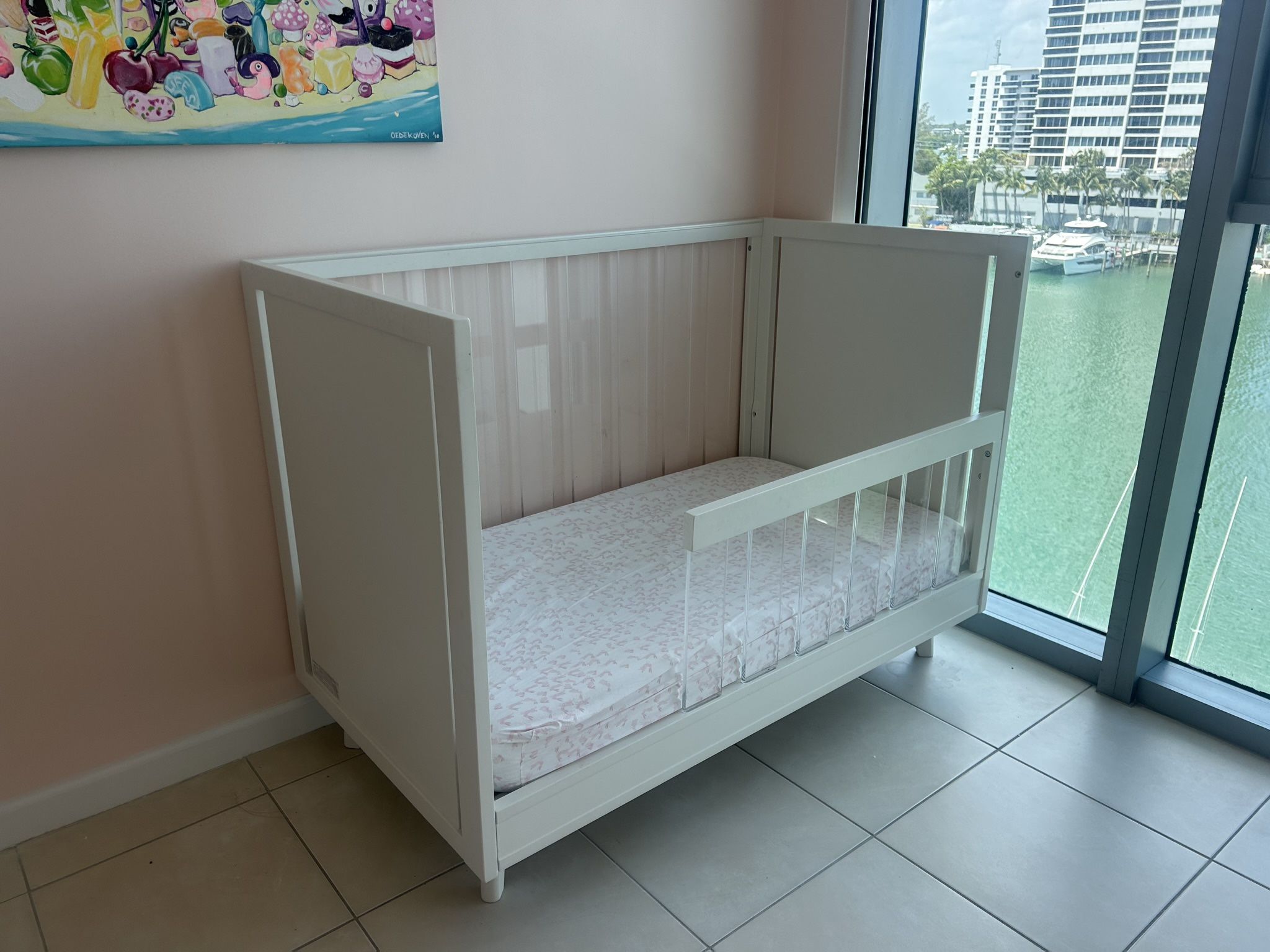 Acrylic Crib Pottery Barn, With Toddler Bed Conversion