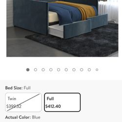 Full Size Daybed With storage Drawers 