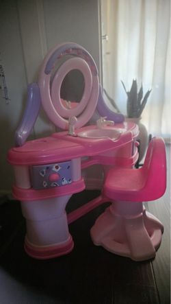 Kids Toy Vanity Set with Stool