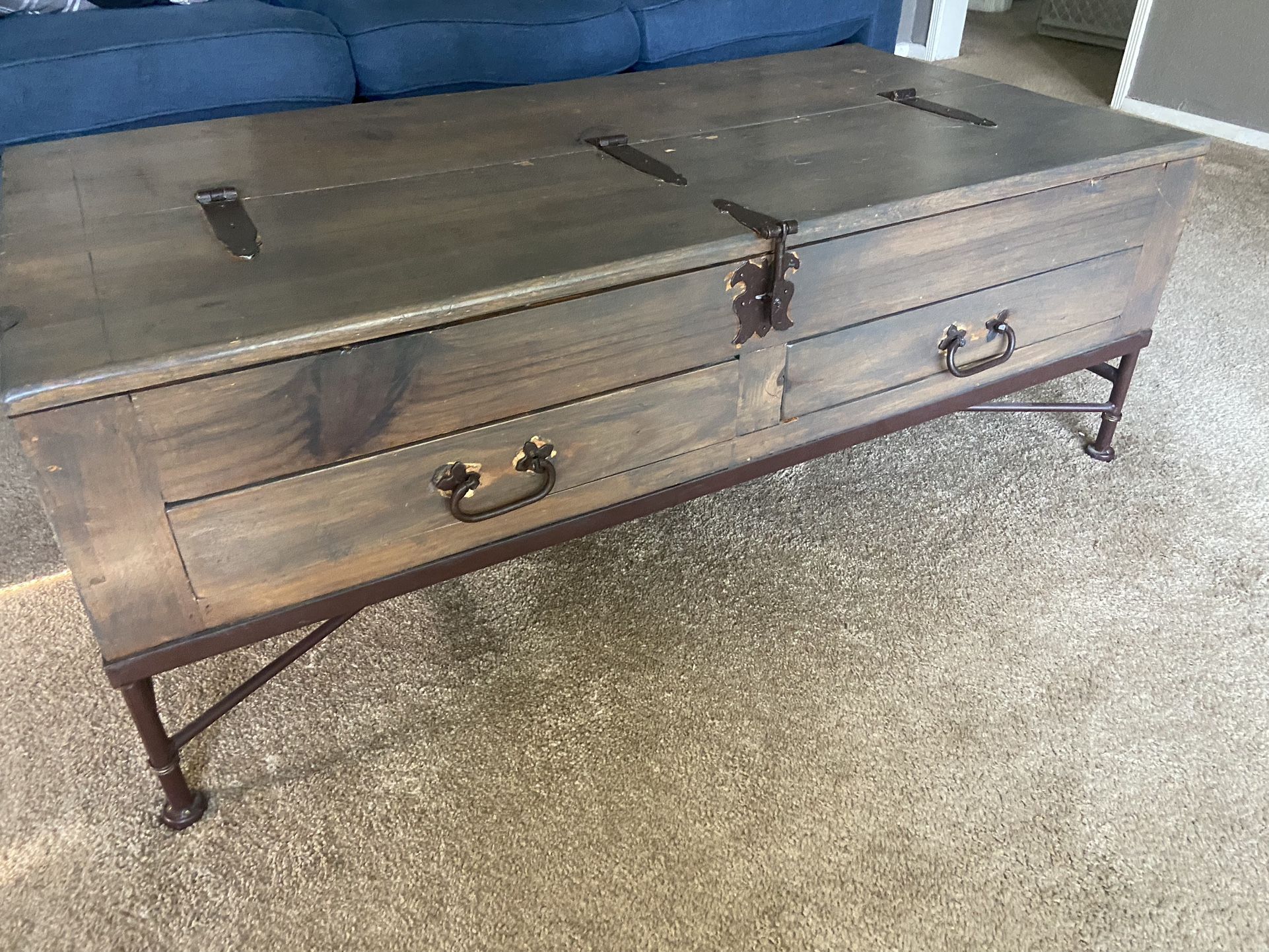 Farmhouse Wood Coffee Table 