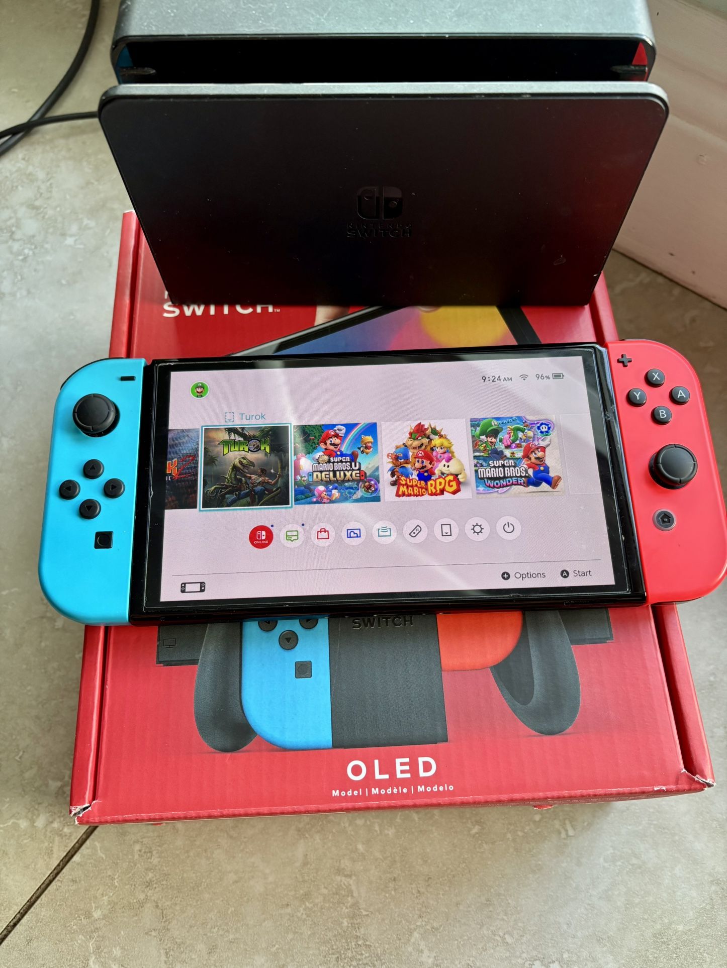 Nintendo Switch OLED Red And Blue