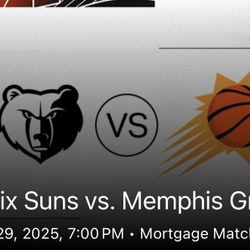 Phoenix Suns vs Memphis Grizzlies