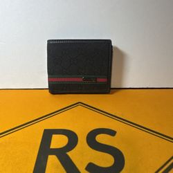 Men's Slim Bifold Black Wallet
