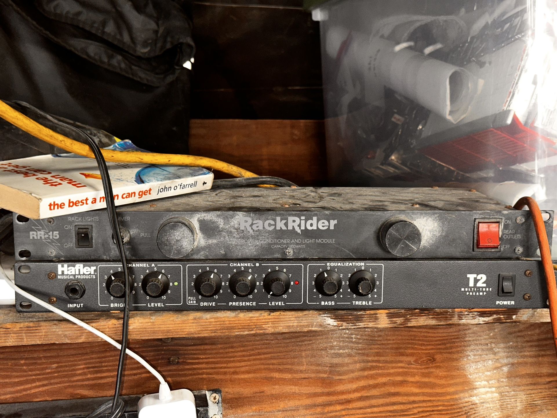 Halfer Rack Guitar Tube Amp And Rack Power Conditioner