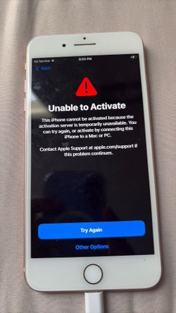 IPHONE 7 plus for part won’t activate