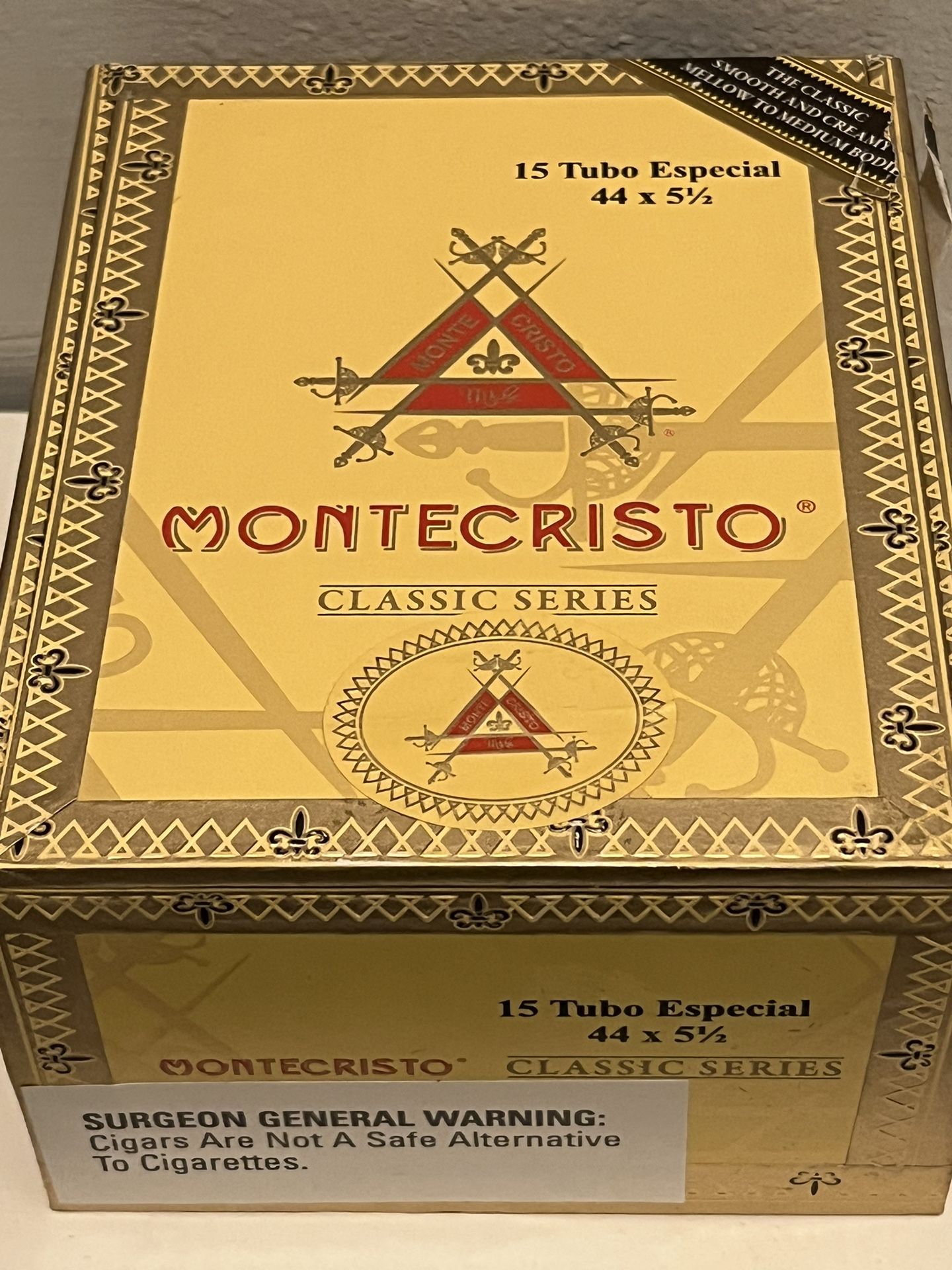 Montecristo Epic 15 Tubo Hand Made Empty Wooden Cigar Box Humidor