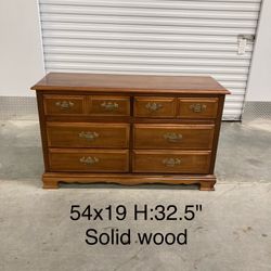 Antique Solid Wood Dresser 