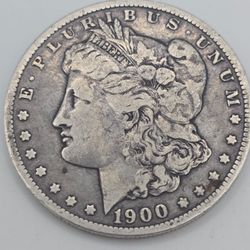 1900-O Morgan Silver Dollar 90% Silver Circulated Original Surfaces