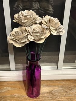 Handmade Pride and Prejudice 6 Book Rose Bouquet - Beautiful Gift!