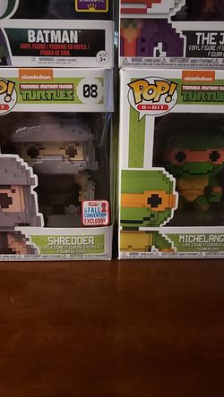 Funko Pop Michelangelo and Shredder Bundle