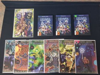 Masters of the Universe He Man Revolution Comic Lot High Grade + Forge of Destiny + Bonus Dvds 