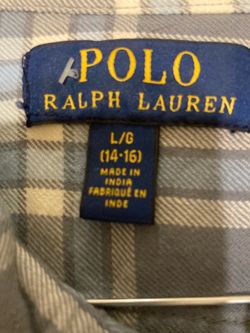 $10- Boy’s Polo Ralph Lauren Plaid Shirt Size Large