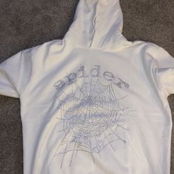 White Sp5der Hoodie 