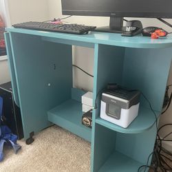 Turquoise Sewing Desk - $35 