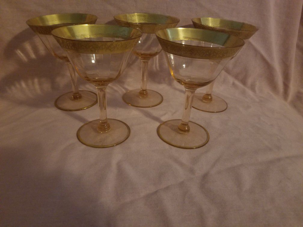 Tiffin Franciscan Minton Cocktail Glasses 