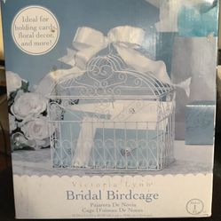 NIB Wedding Bird Cage Card Box