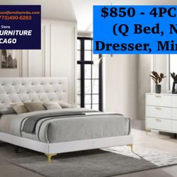 💥DELIVERY FREE💥Brand new 4PC Queen Size Bedroom Set. 