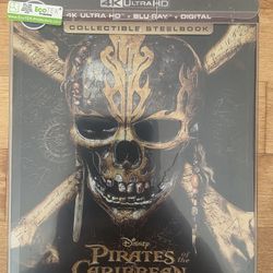 Pirates Of The Caribbean Dead Men Tell No Tales 4K Ultra HD Steelbook