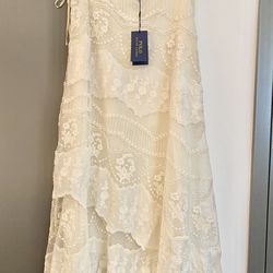 chic new long lace skirt, Size 8 , Brand new With Tag