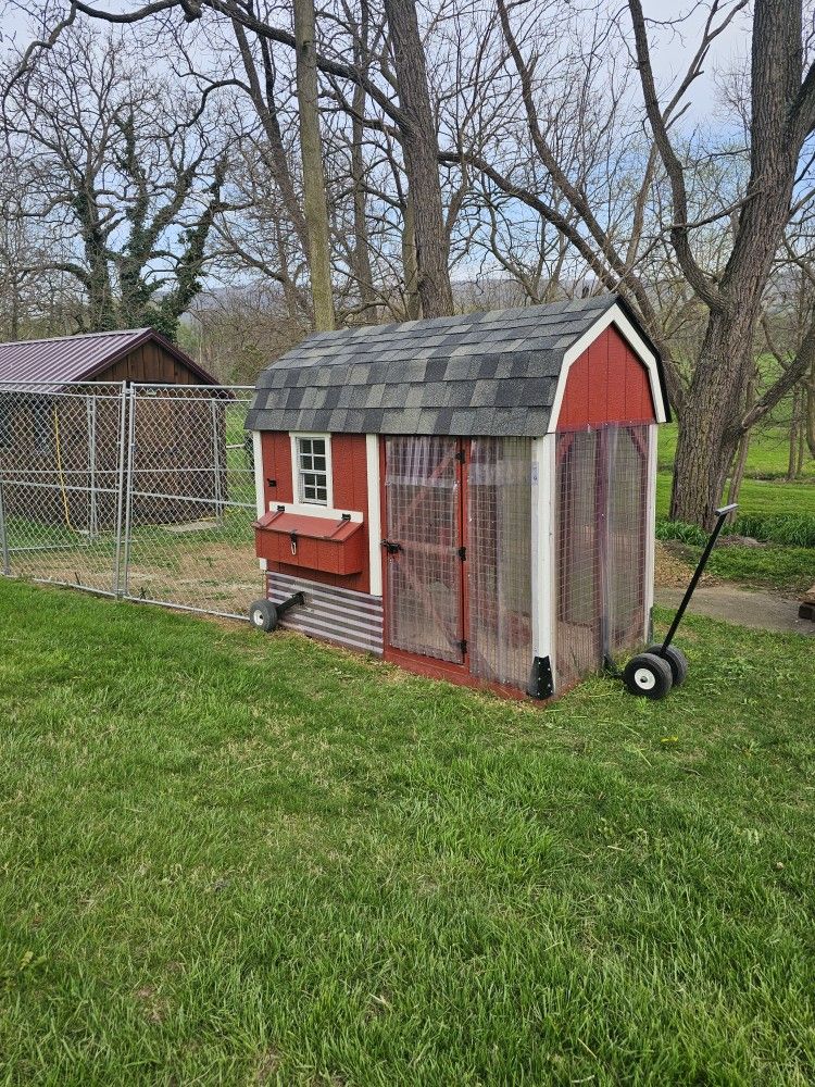 1500 Or ObO Amish Built 4X8 Coop and 10x10 Kennel