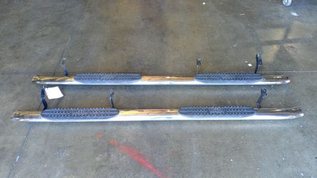 Westin Pro Traxx Stainless Steel Oval Nerf Bars for 2015 Toyota Tundra Crew Cab