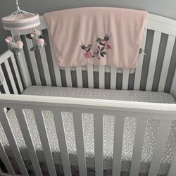 Crib, Changing Station , Mattress And Changing Pad 