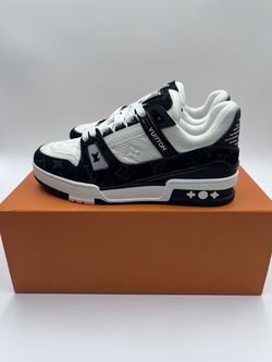 LV white and black trainers