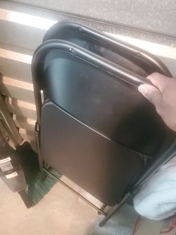 Metal folding chairs