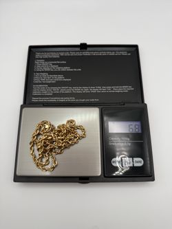 14K Yellow Gold Rope Chain 26 inches