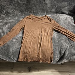 Long sleeve brown shirt