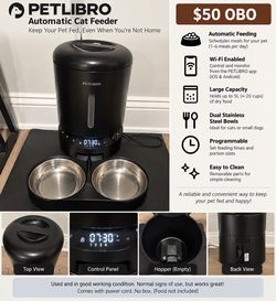 PETLIBRO Automatic Cat Feeder with Dual Bowls
