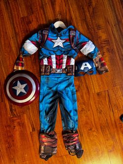 Kids Captain America Costume with Shield and Mask