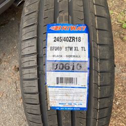 Briway 245/40ZR18 Tire New
