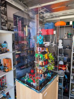 LEGO Ninjago City Gardens #71741 with Lighted Display Case