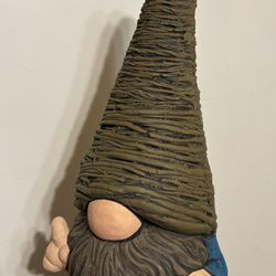Concrete Gnome With Stick Hat 