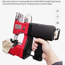 Miumaeov Electric Sewing Machine GK9-890 Portable Bag Sewer Industrial Stitching Tool for Sealing Sacks Leather Bags