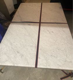 RH MARBLE RECTANGULAR COFFEE  TABLE