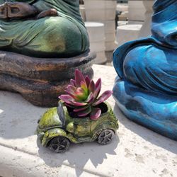 Concrete Car Planter / Cement Backyard Patio Pots Garden Planters