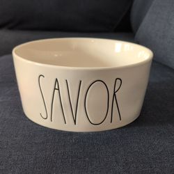 Rae Dunn Ceramic Big Dog food bowl