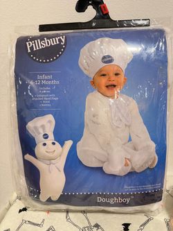 Pillsbury Doughboy Infant Halloween Costume 6-12 Months