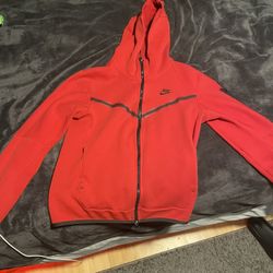 R Nike Sportswear Tech Fleece Full-Zip Hoodie University Red