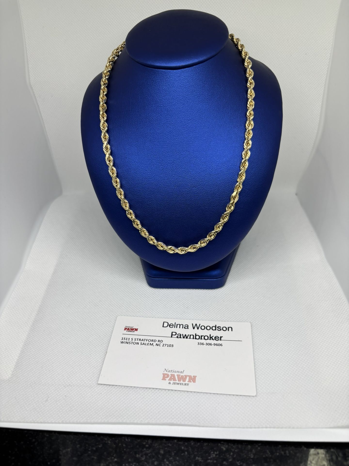 10KT Gold Rope Chain