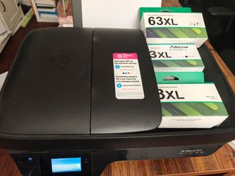 HP officejet 3830 printer with 3 set of ink Cartridge