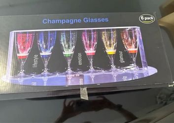 Champagne Glasses 6-Pack Set
