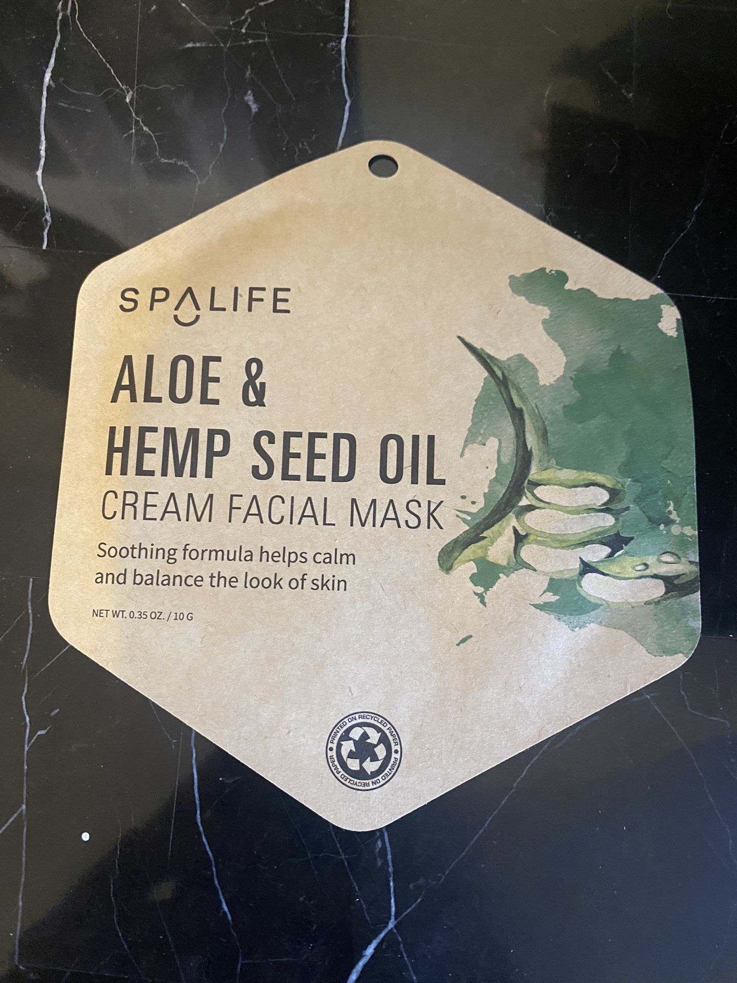 61 SpaLife Aloe & Hemp Seed Oil Cream Facial Face Masks